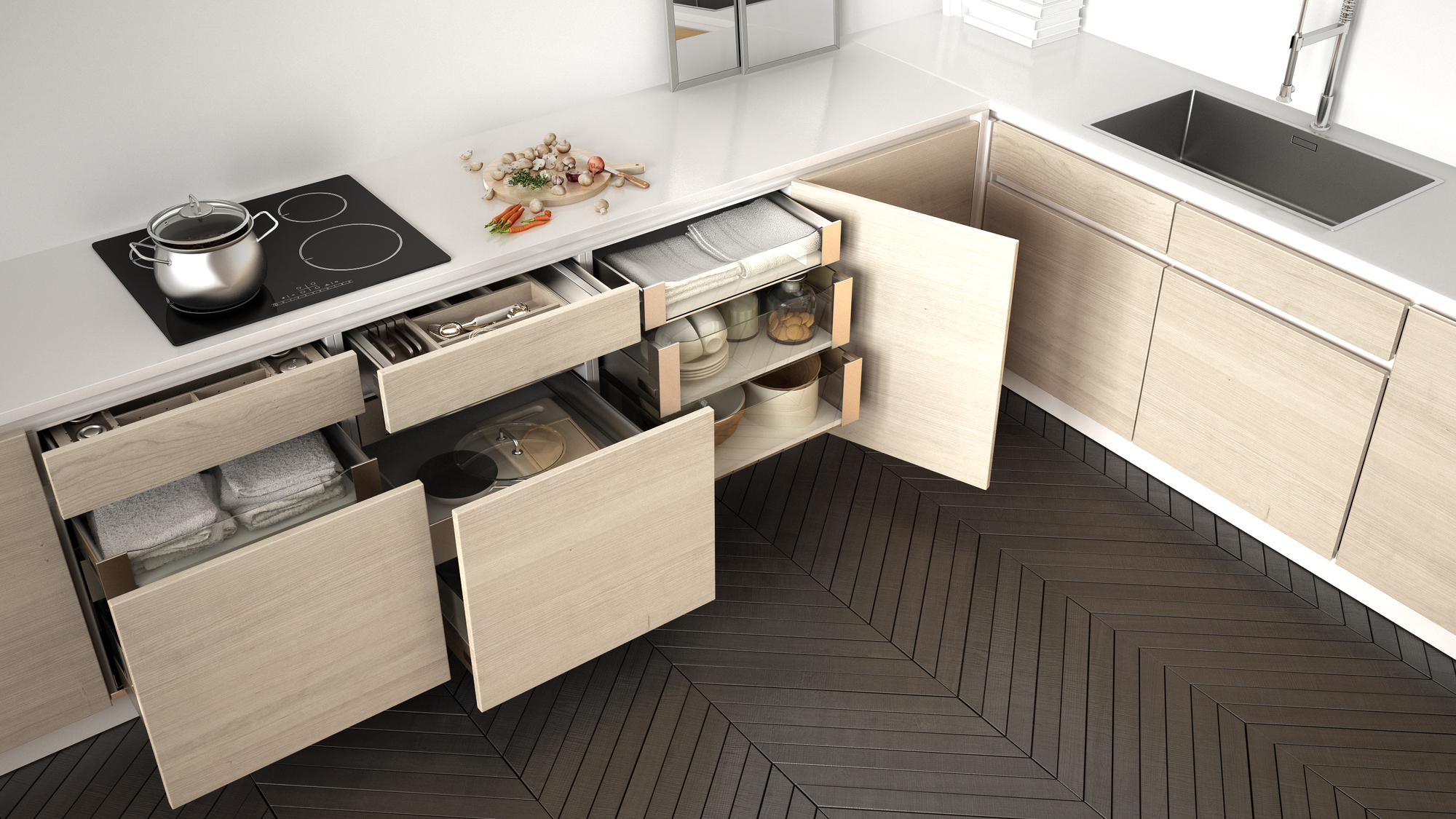 Modern kitchen cabinet