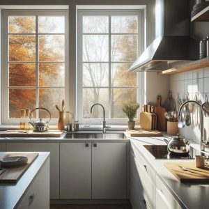 kitchen with proper ventilation
